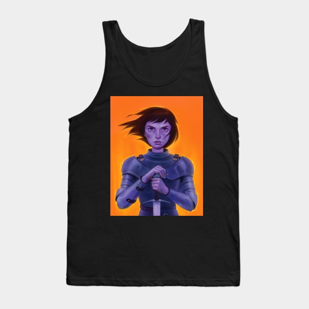 Joan of Arc Tank Top by mackyart